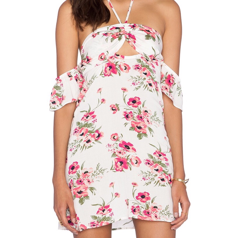 Flynn Skye Err Night Mini Pink Poppy Dress Medium